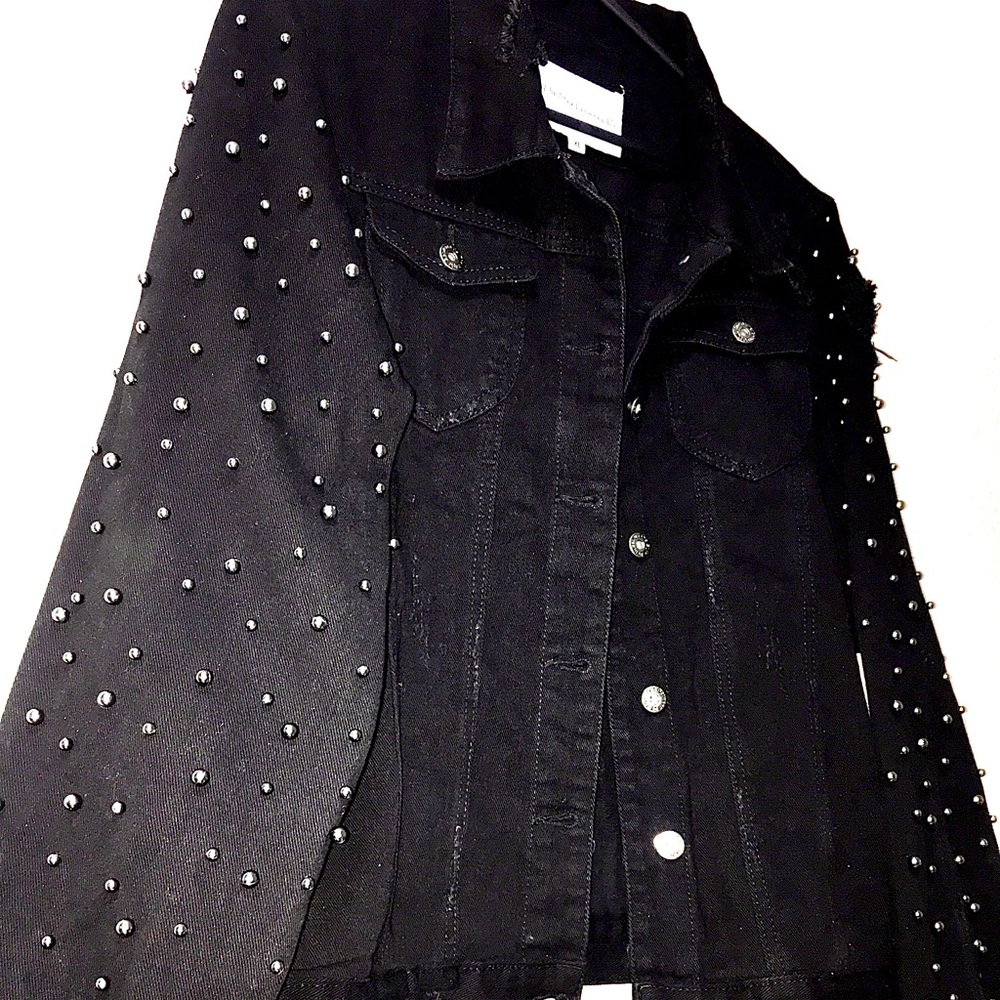 The Style between us- Gothic pearl denim Jacket
